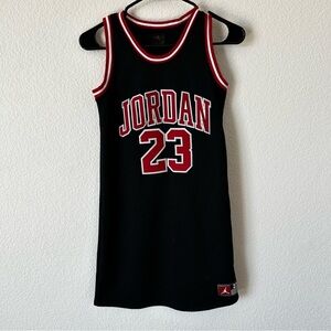 Jordan Black Basketball Dress Jersey with Red and White Trim